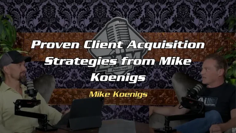 mike koenigs bam blog